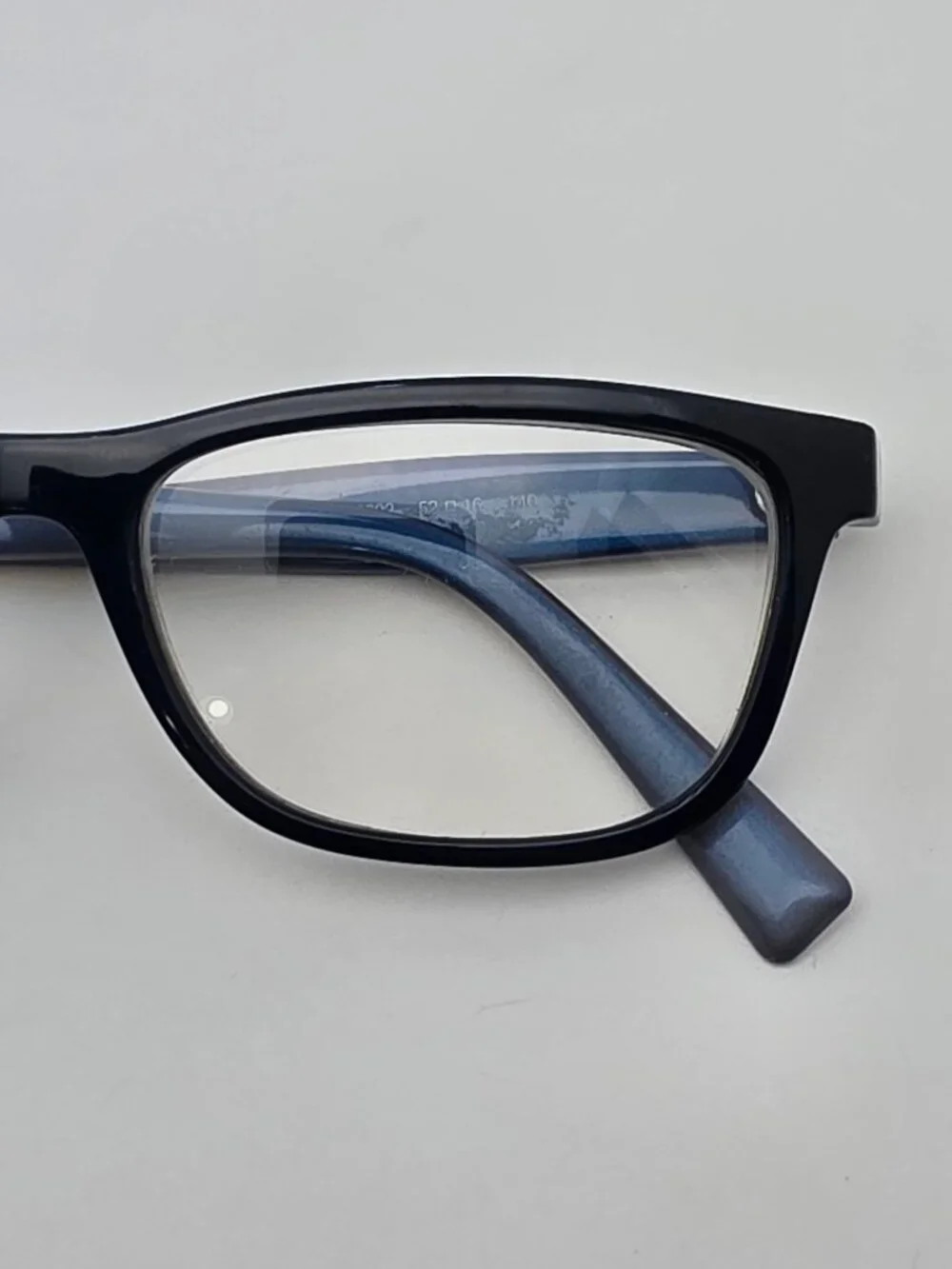 Armani Exchange AX3068 8302 Blue Glitter Eyeglasses Frame w/ Case Brazil 52mm